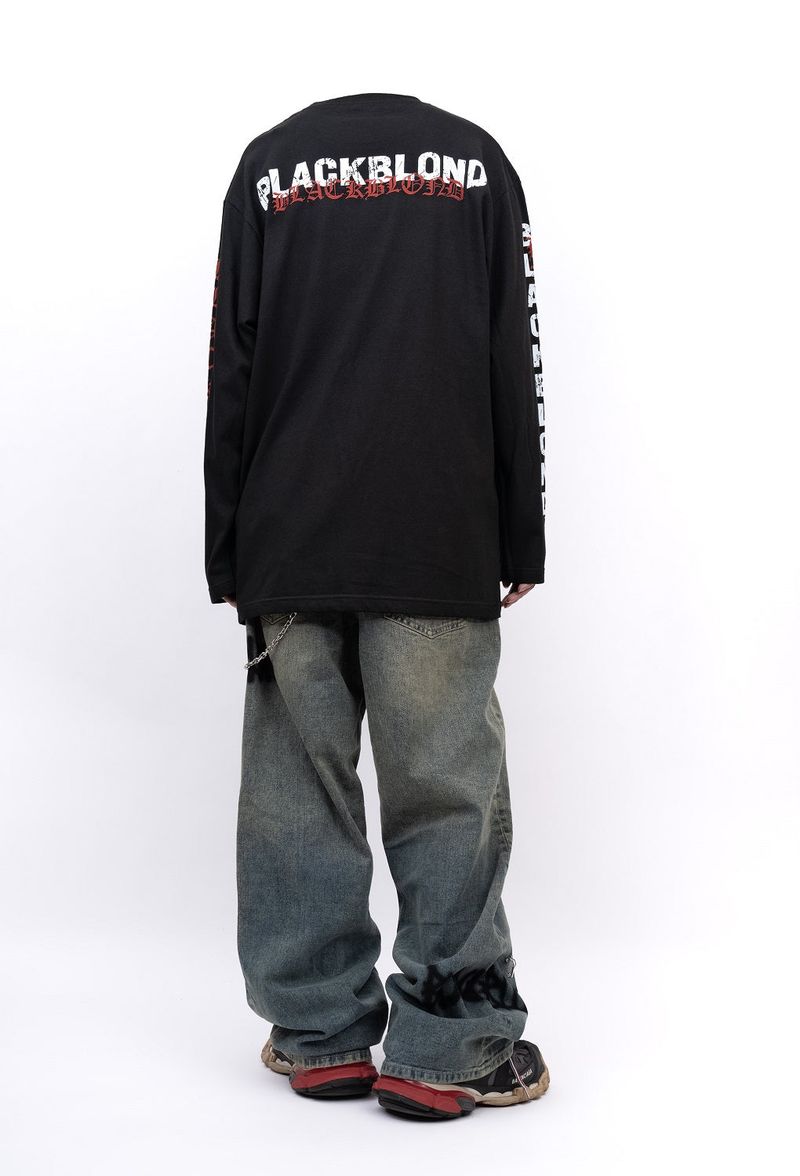 BBD Overlap Logo Long T-Shirt (Black)