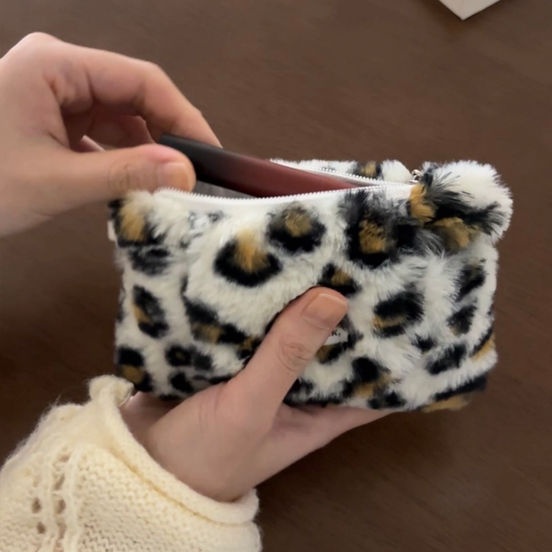 leopard chain wallet bag (3color)