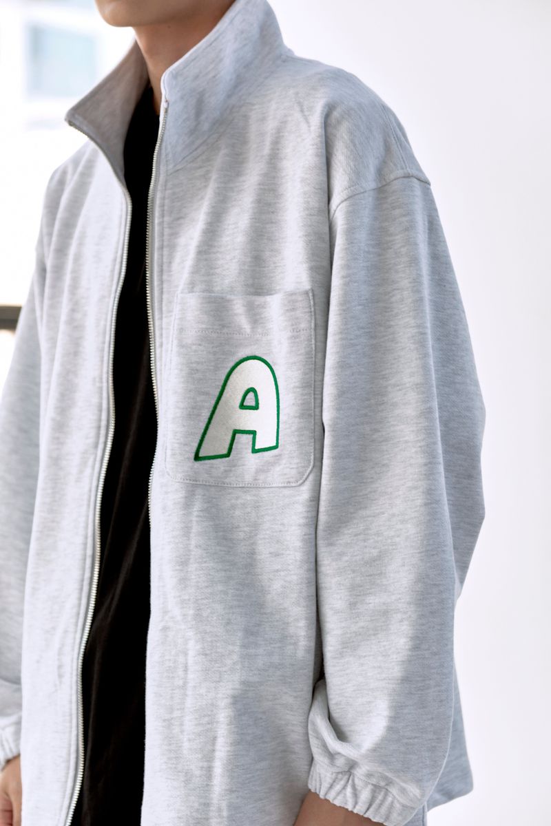ALARM A ZIP UP HEATHER GRAY_UNISEX