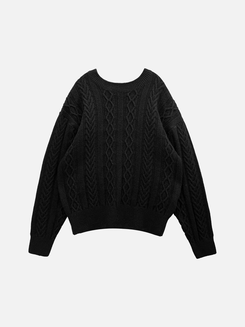 Leeum Fisherman Wool Knit 4C