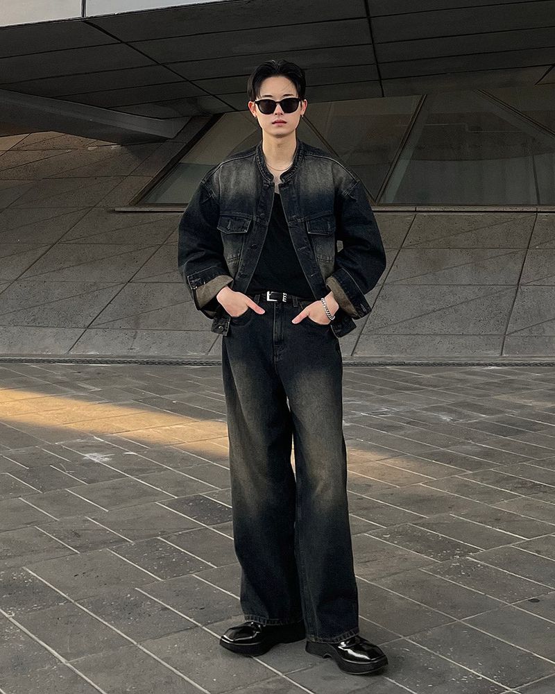 MG727 Garment Dining Denim Pants (3 colors)