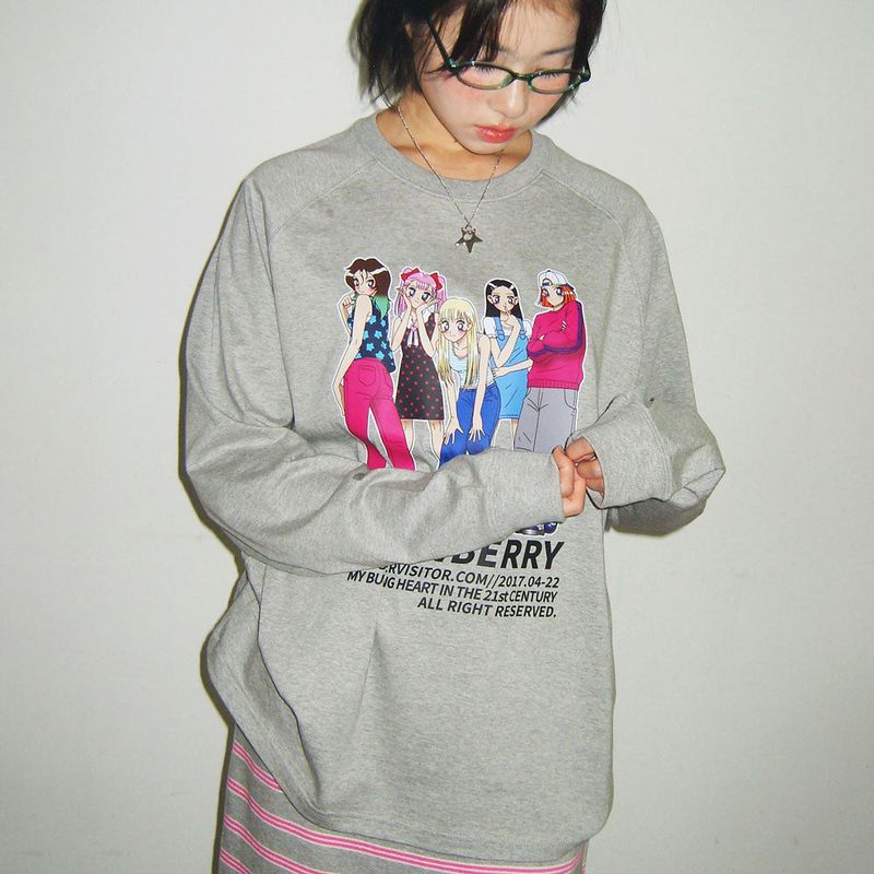 Girls Raglan LS-T [Melange grey]