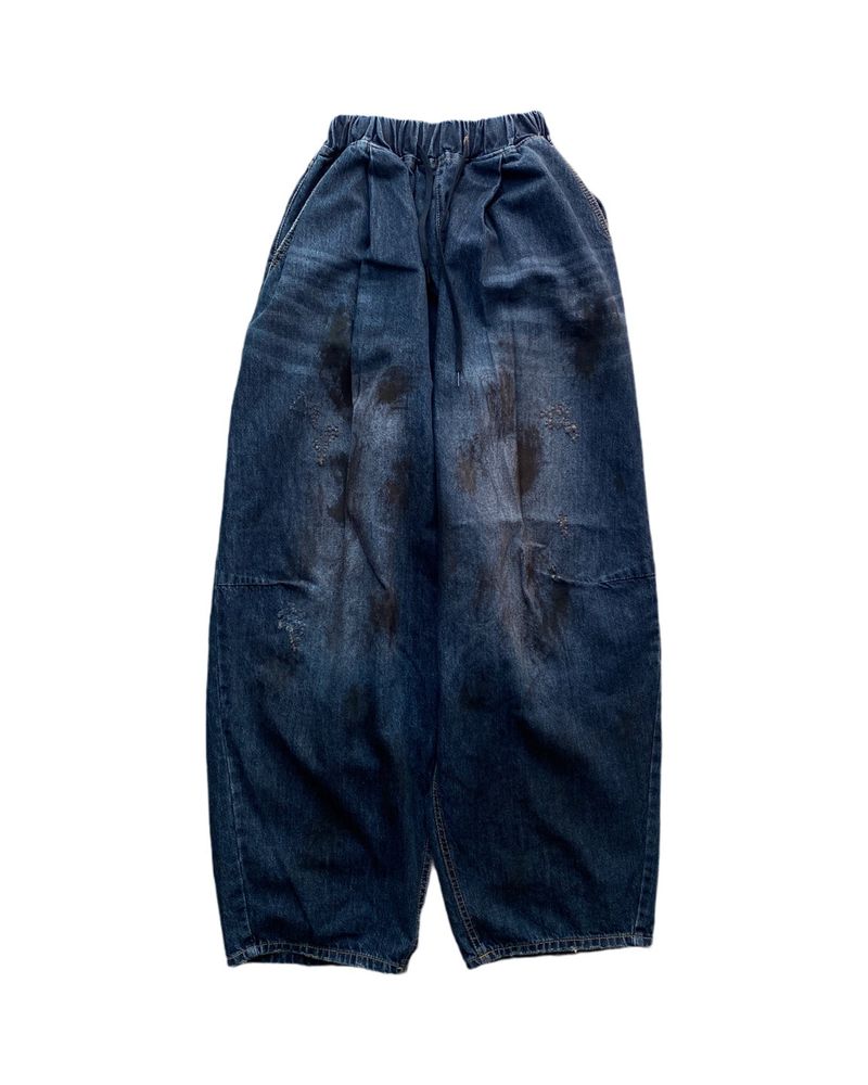 Dart Cappy Damage Denim Balloon Pants