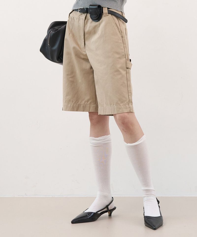 ZIZEMUSEUM(ジゼミュージアム)の「HALF CARPENTER WORK PANTS (BEIGE)(Pants)」