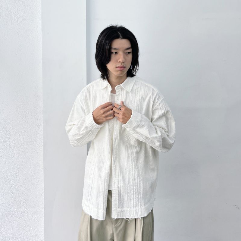 Frayed Textured Shirt