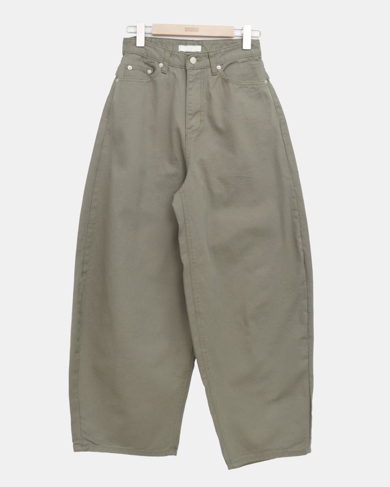 Habeun Back Corset Balloon Wide Pants