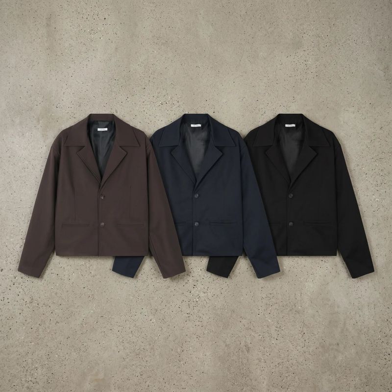 Cropped Tailored Jacket