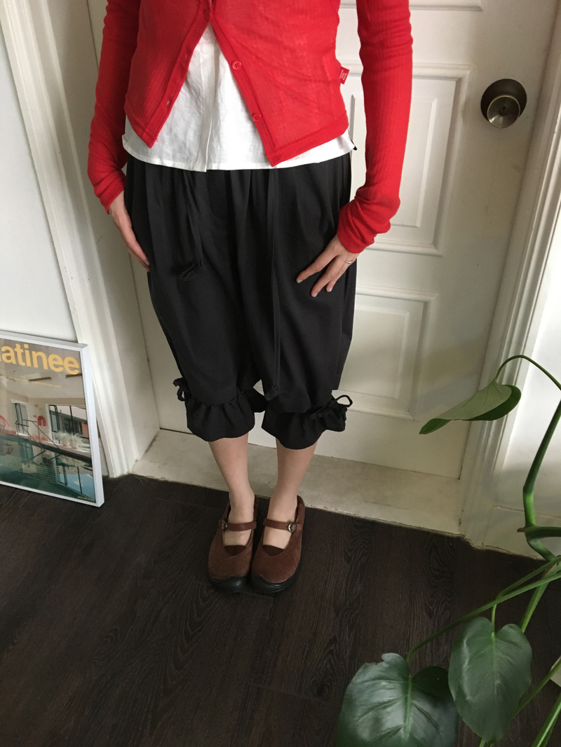 Neige frill harem pants (2color)
