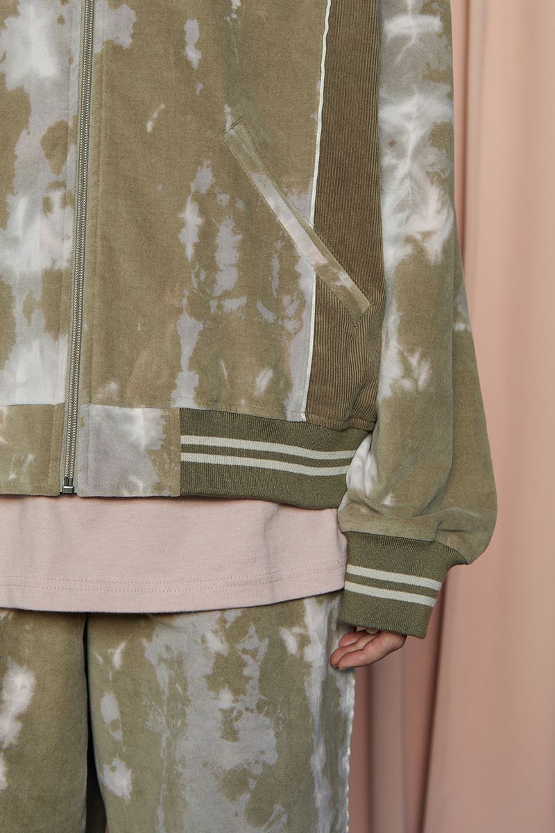 VELOUR CORDUROY BLOUSON / KHAKI