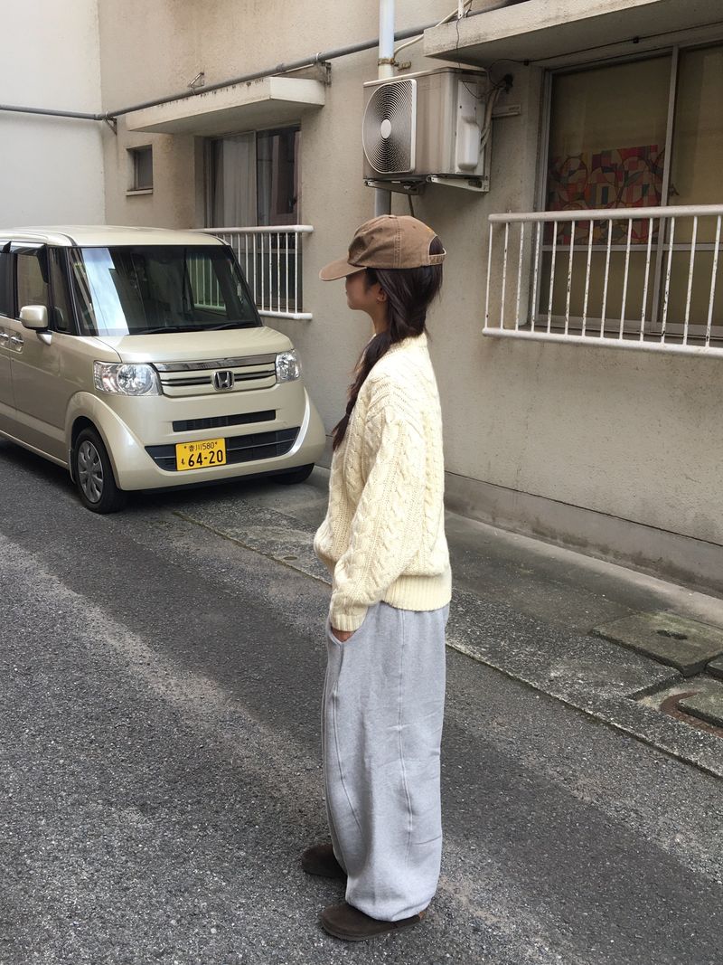Woody cable knitwear