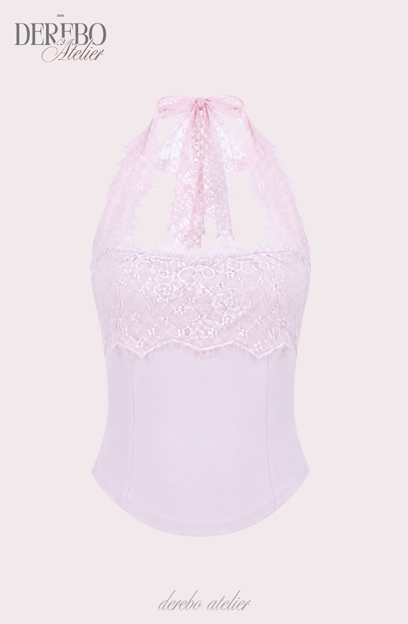 Tinkerbell Mint Lace Halter Neck Top
