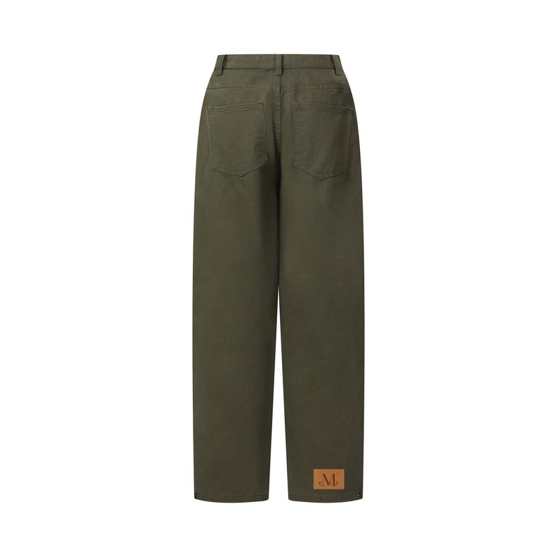 ONEIL SIDE PINTUCK WIDE COTTON PANTS UNISEX (4Color)