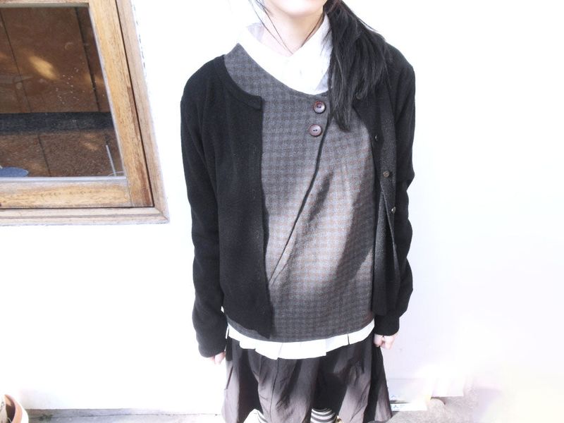 Check Layered Button Top (2colors)