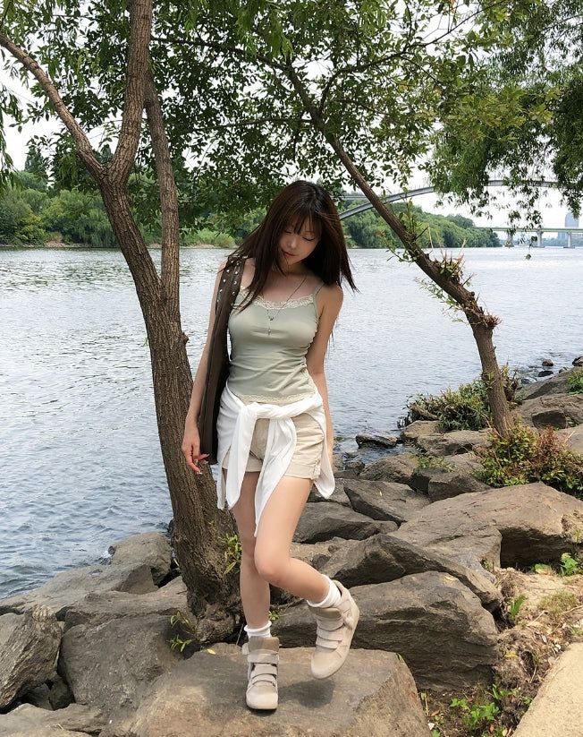Reason See-through Deep V-Neck Long Sleeve