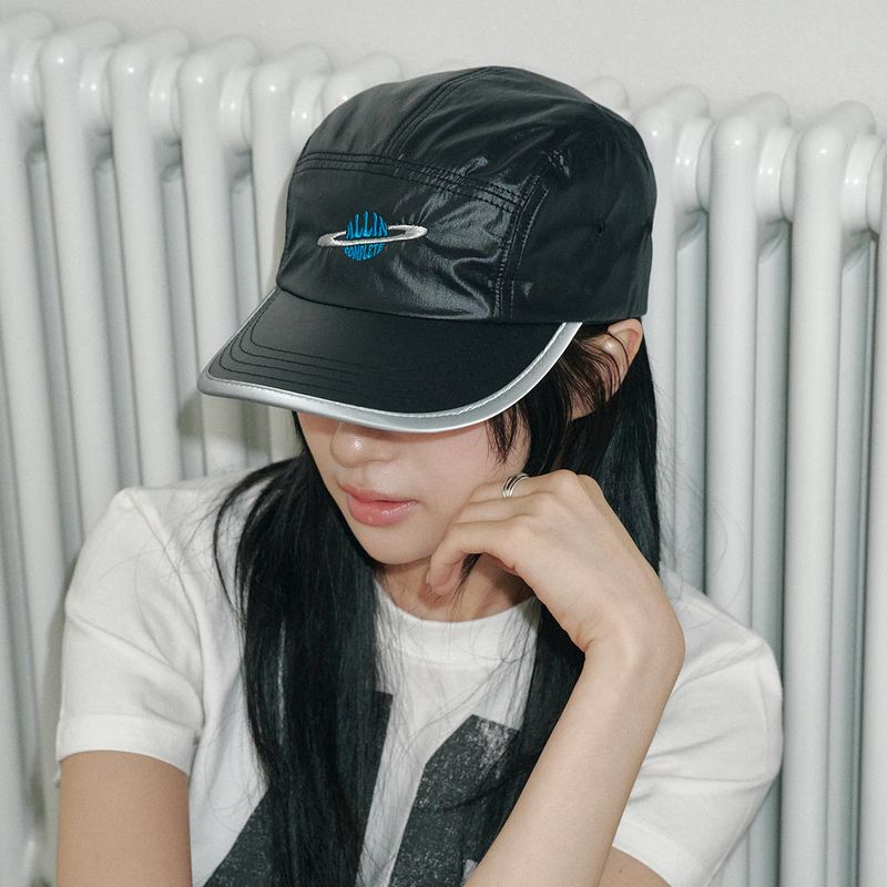 ALLINCOMPLETE(オールインコンプリート)の「サターン ナイロンキャンプキャップ (Black)(帽子)」