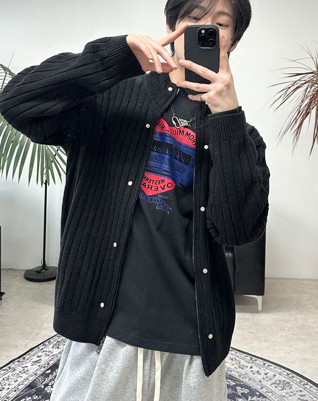 SATIIIZ（サティーズ）の「Dien Studded Ribbed Knit Zip-up（Tops）」