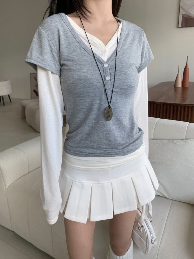 Sunday Pleats Mini Skirt