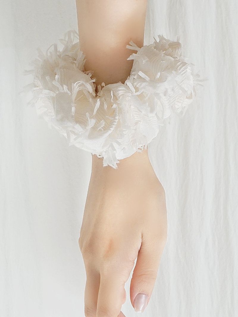 【MADE】flutter petal scrunch [ivory] 