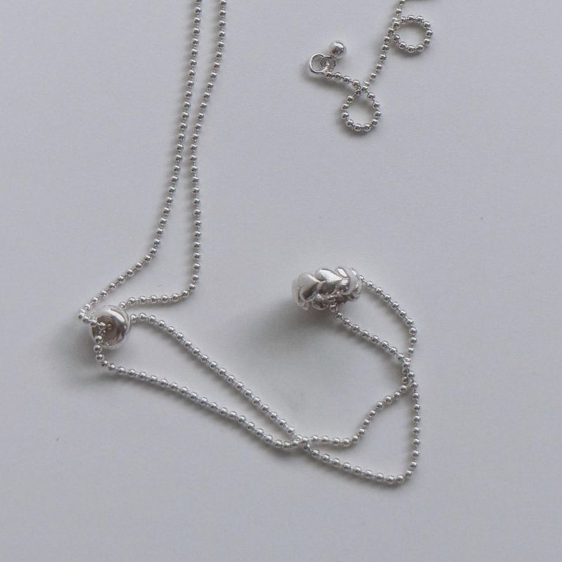 lovetrix（ラブトリックス）の「Silver 925 heart bangle necklace（Accessories）」