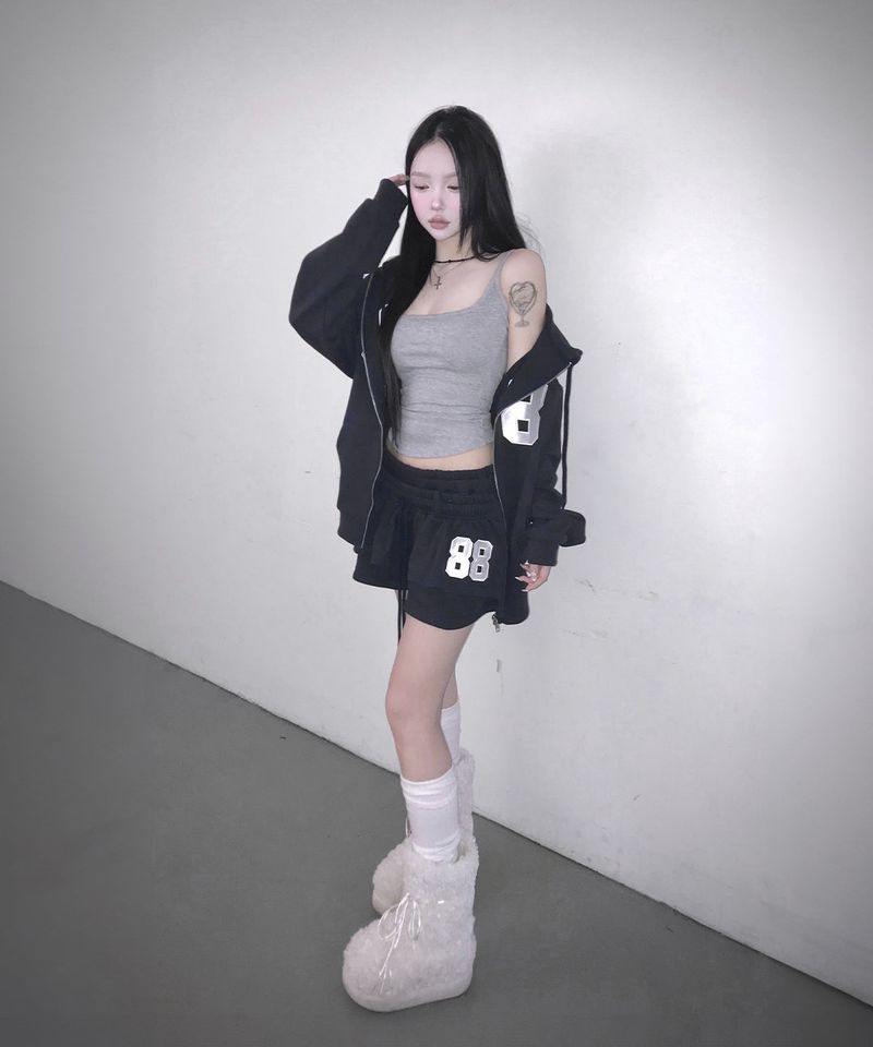 88 set up hood zip-up (2colors)