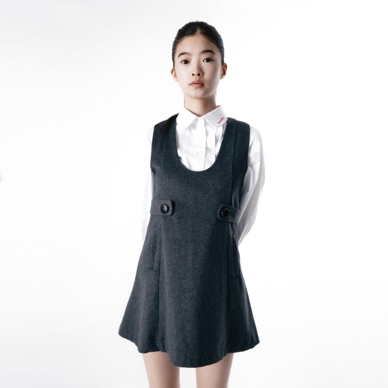 Round collar pintuck blouse 002