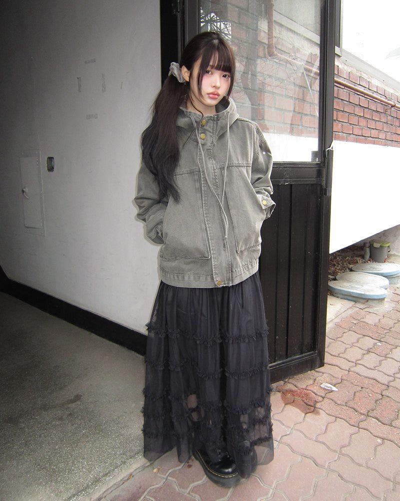 Ramu Tiered Long Skirt