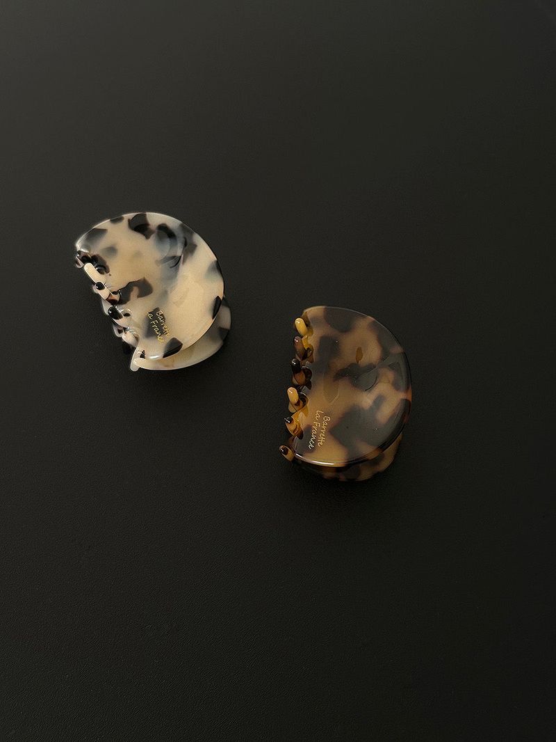 Leopard pouch hair clip (2color)