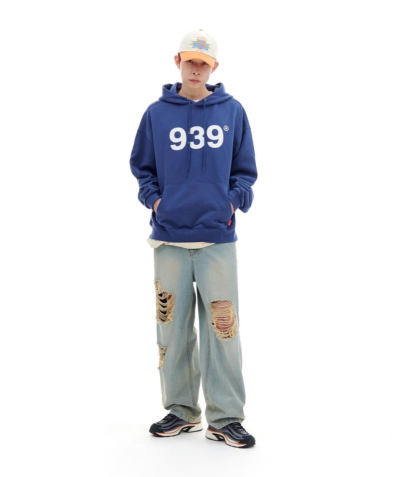 DESTROYED DENIM PANTS (LIGHT BLUE)