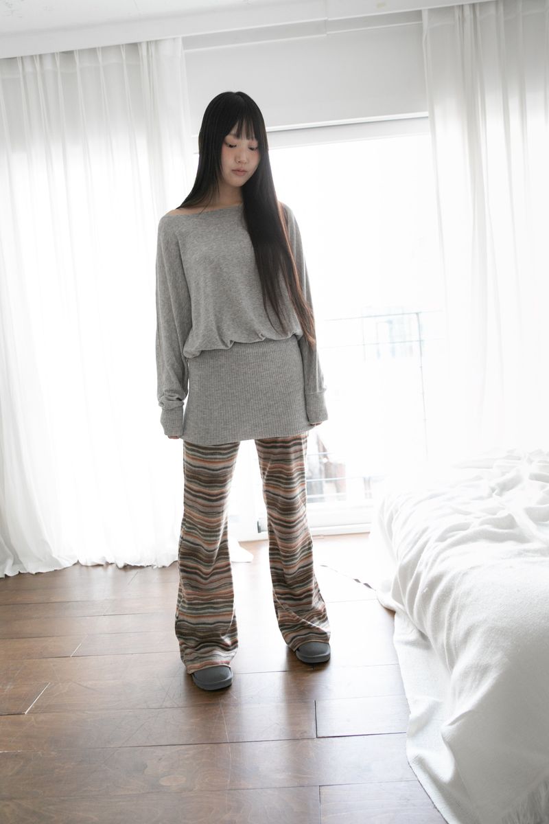 wool dolman ribbed ops(2colors)
