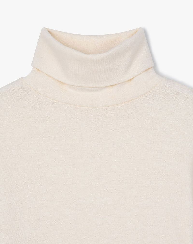 ESSENTIAL TURTLE NECK LONG SLEEVE (IVORY)