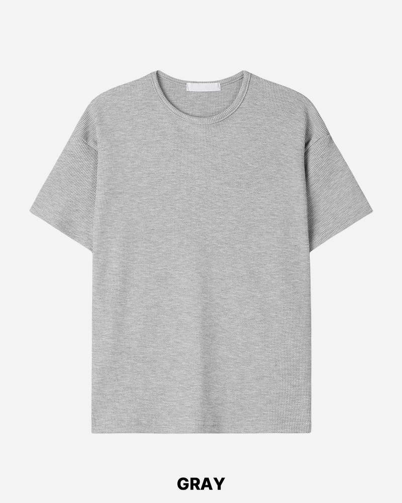 Core Cropped Waffle Short Sleeve T