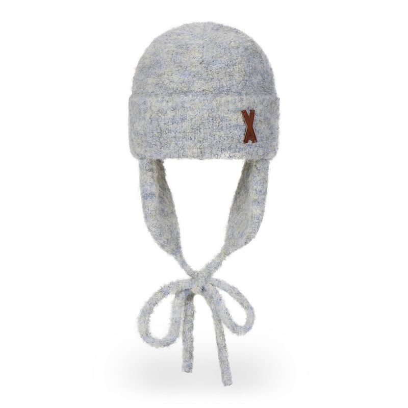 VA Patch Fly Knit Beanie / Blue