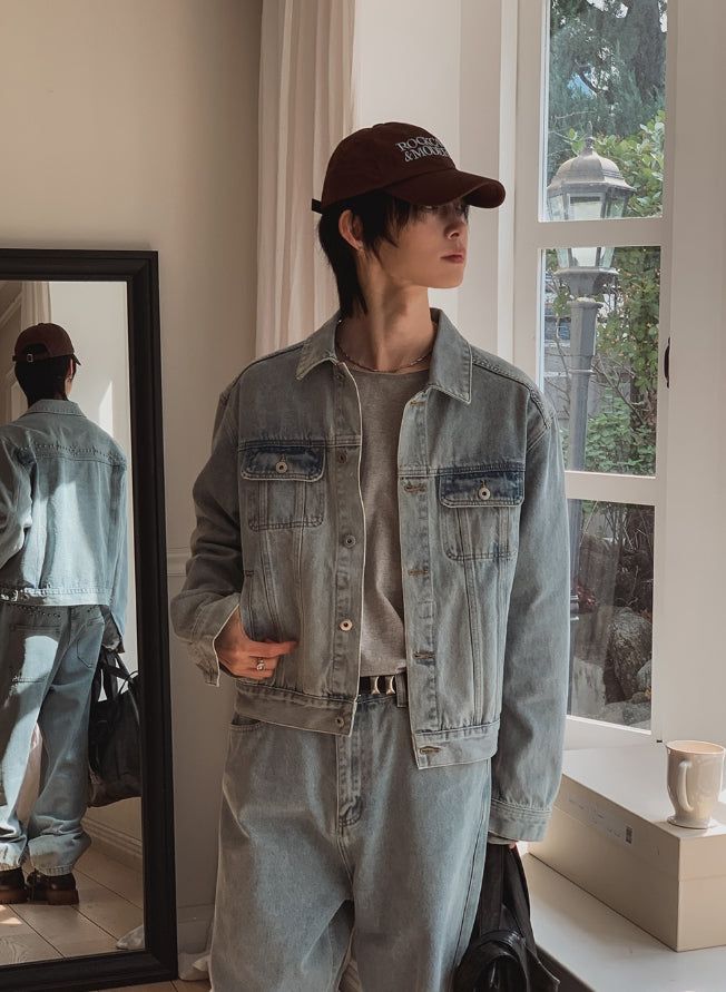 2PLAN（ツープラン）の「Royce Studded Denim Jacket Pants Set（Setup）」