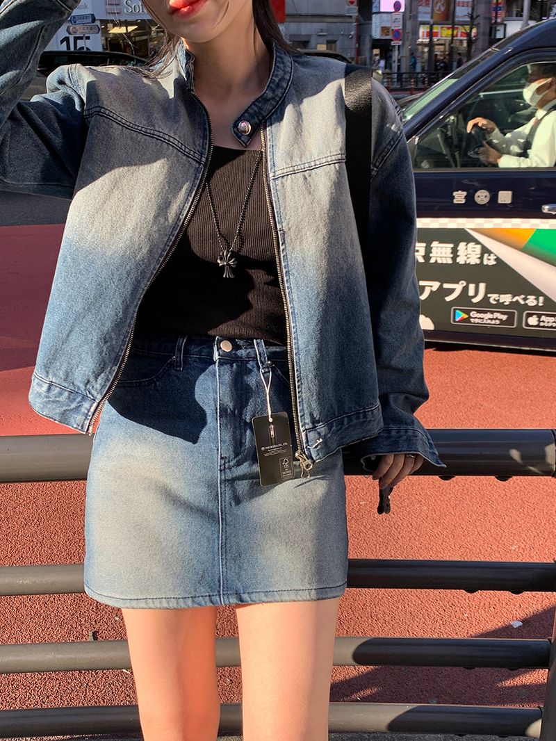 [MADE] Dune Y2K denim mini skirt