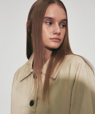 MINIMAL COTTON JACKET_BEIGE