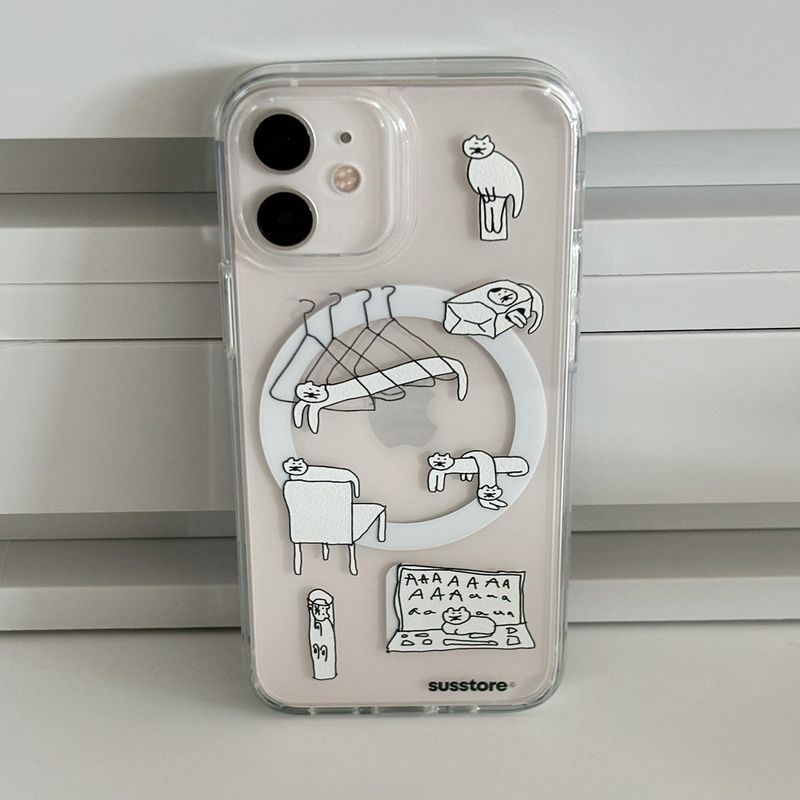 [MagSafe phone case] An unknown cat phone case