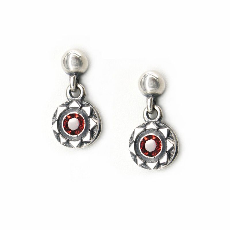 STERLINGWORTH(スターリングウォース)の「SunlightD-1 Garnet silver earring(Accessories)」