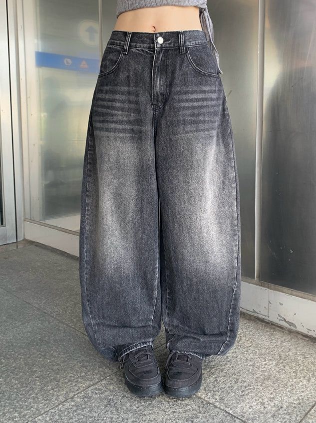 anyonemore（エニーワンモアー）の「ソーンビンテージウォッシングワイドデニムパンツ（パンツ）」