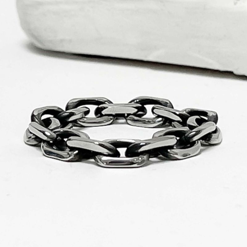 5.5mm ブラックラインオリジナルチェーンリング