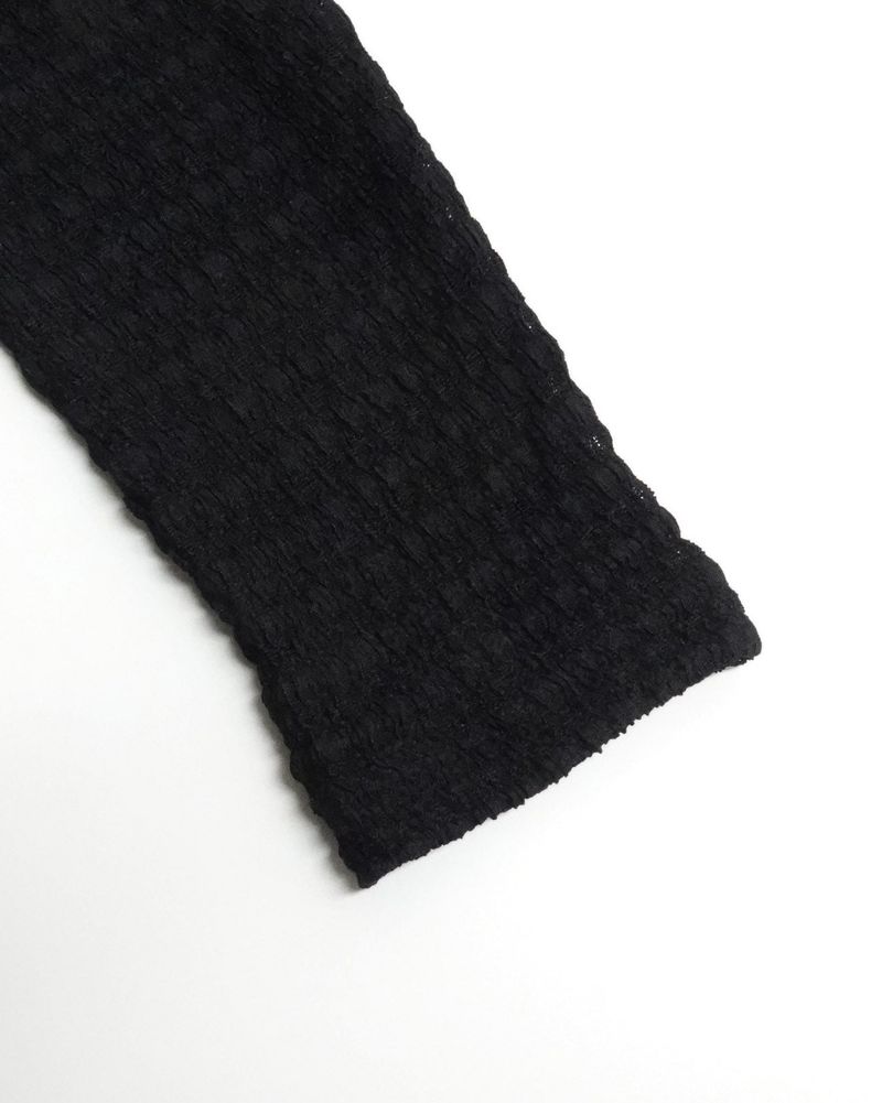 Boho Lace Cardigan Black
