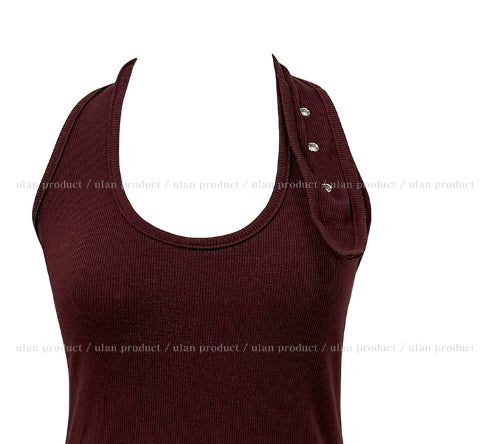 Yoni Eyelet Halter Sleeveless