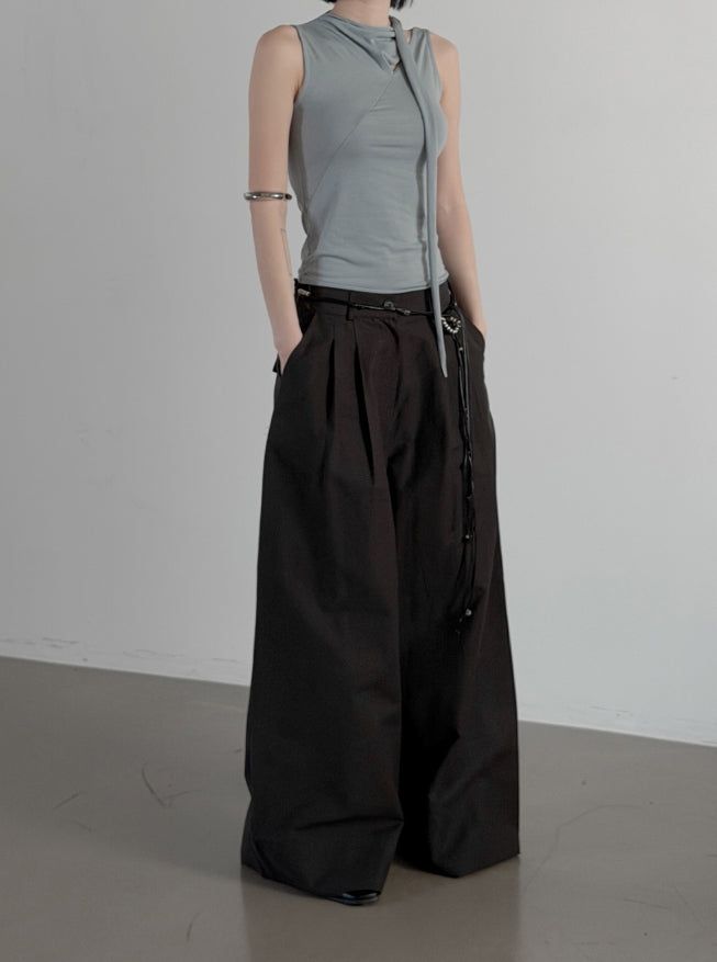 Carre Scarf Slit Sleeveless