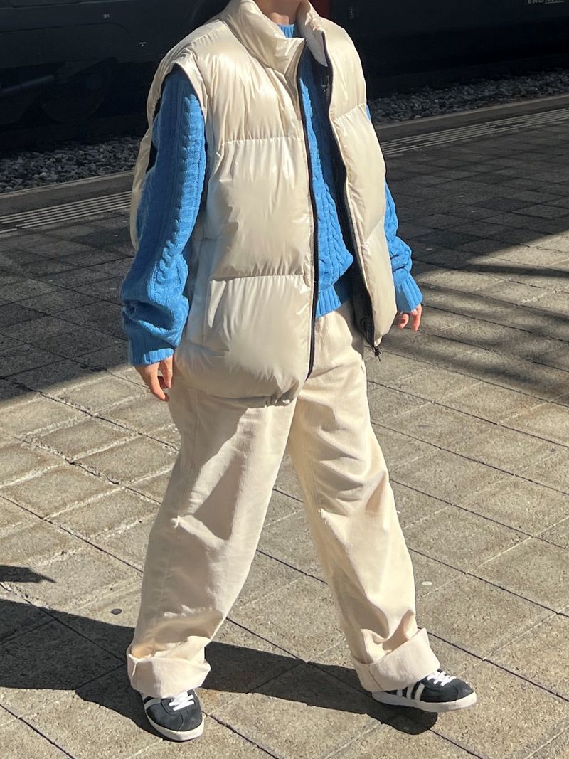 Obidos corduroy wide pants