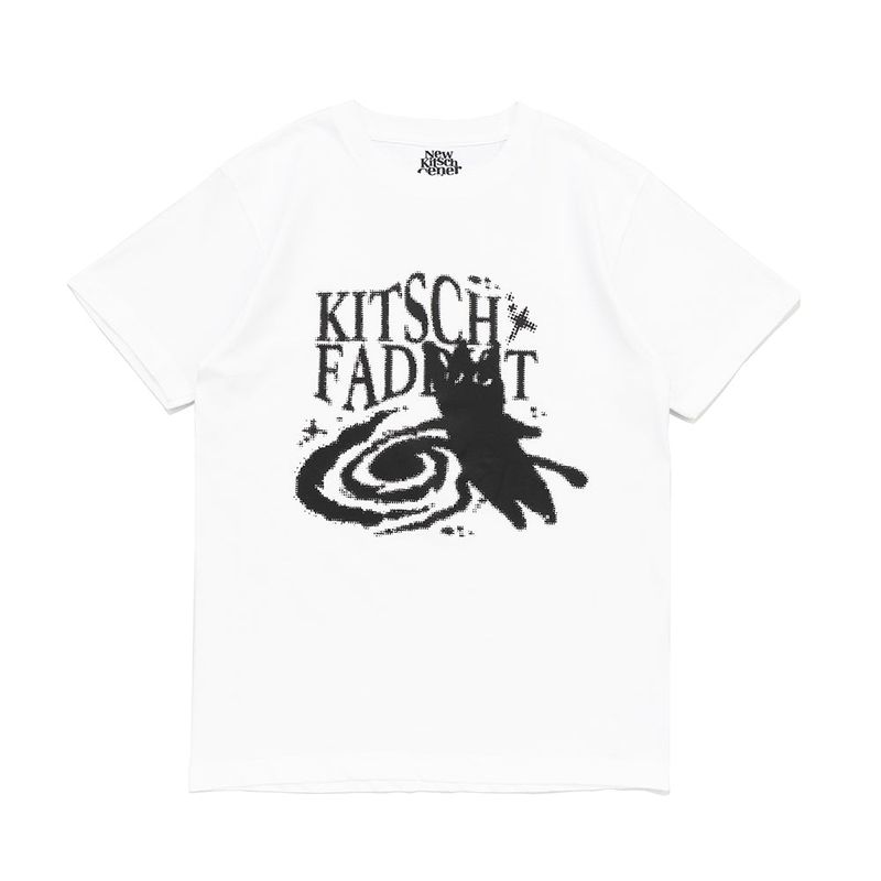 KITSCH CAT JUMPING SHORT SLEEVE (WHITE)