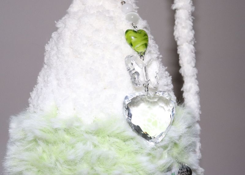 fluffy green cozy light