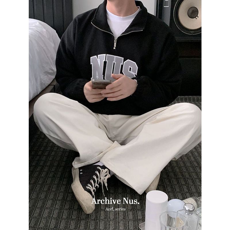 Huke x Nus. half zip-up