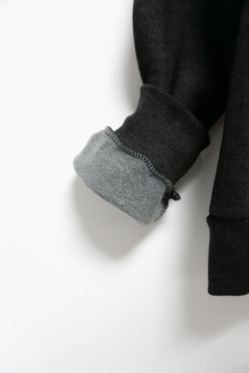 trimming fur hood zip-up(2colors)