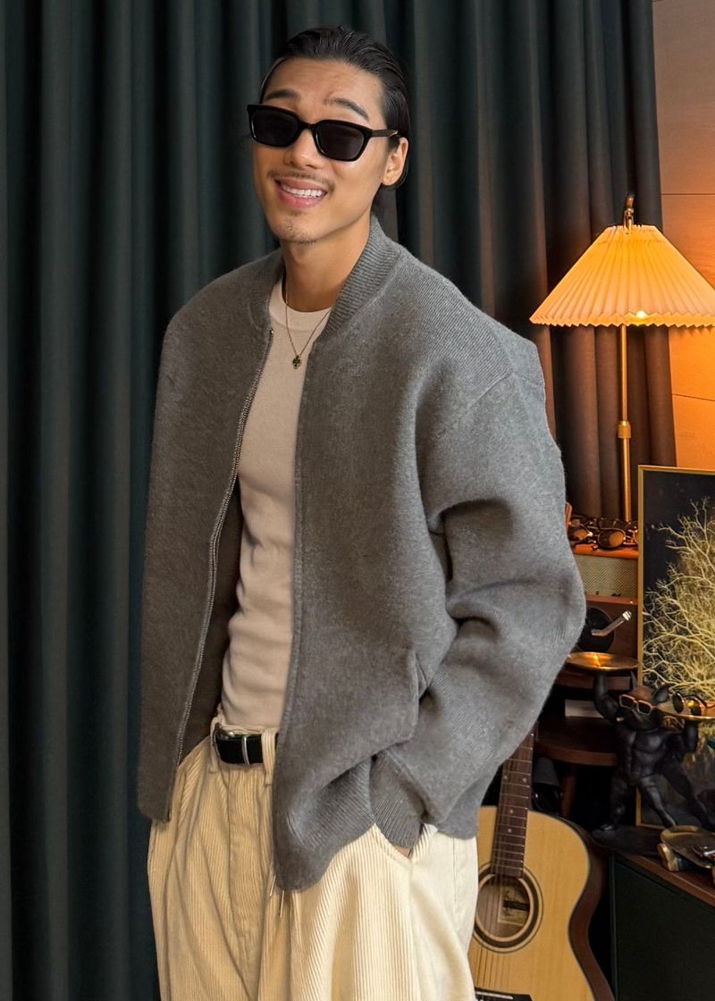 Perion Round Two-Way Cardigan 5COLOR