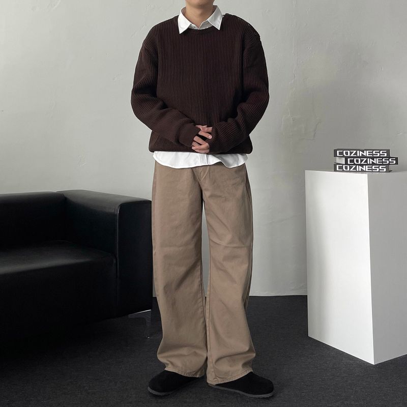 OA Mode Shoulder Round Knitwear (4 colors)