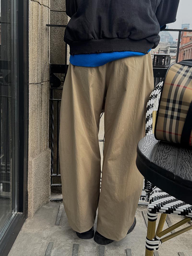 ASCLO Balloonfit Hem Darts Slacks (3color)
